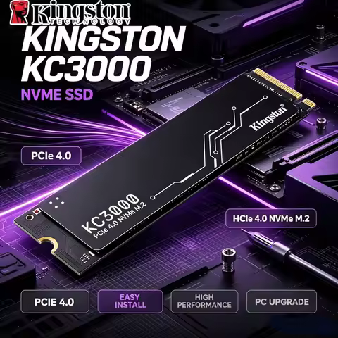 Kingston KC3000 M.2 2280 PCIe4.0 NVMe SSD 1TB 2TB 4TB High Performance Internal Drive For Laptop Des