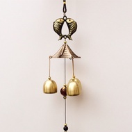 【Vinnatsu】Lonceng Angin Merak Naga Pixiu Ikan Kapal Tembaga Impor Fungling Wind Chime Wall Gantungan