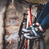 MIT【ADVANCED單車易卡鞋-女款水藍】車鞋 非卡鞋 硬底鞋 飛輪鞋