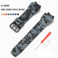 Camouflage Silicone Strap for Casio G-Shock G-9200 GW-9200 9101 9102 9110 9125 Men Sport Rubber Watc