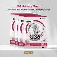 BEAST U36 Urinary Guard 6kg (1.5kg x 4) Cat Dry Food Kibbles Super-premium Cat Dry Food Makanan Kuci