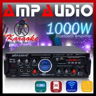 1000W Karaoke Amplifier Ampaudio AV11F Bluetooth Stereo Amplifier Wireless Audio Home Karaoke Power Amplifier USB