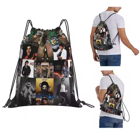 Michael Jackson Backpacks Multi-function Drawstring Bags Sports Bag Book Bags for Man Woman School