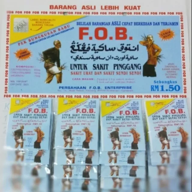 JM TRADISIONAL FOB UNTUK MENGATASI SAKIT PINGGANG 1 PAPAN 40 SACHET