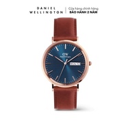 Đồng hồ Nam Daniel Wellington dây da - DW00100830 Classic Day Display Mặt Xanh 40mm
