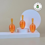 Wadah Lipcare 5ml Liquid Lipstick Lip Serum Lipbalm Lipgloss Plastik Putih Orange Bentuk Madu Lucu U