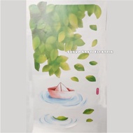 WALLSTICKER WALL STICKER UK 30X60cm PAPER SHIP