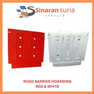 Road Barrier Hoarding(Red/White) for Road Safety Hazzard High Quality