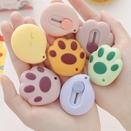 Lovely Cat Paw Little Whale Mini Portable Utility Knife Paper Cutter Cutting Paper Razor Blade Letter Envelope Opener Knife Office Stationery