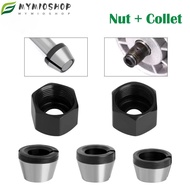 MIOSHOP Collet Chuck, With Nut 6mm 6.35mm 8mm Router Collet Chuck Adapter,  Carbon Steel Electric Ro