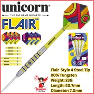 Unicorn Dart Steel Tip Dart Flair Type 4 Tungsten 80% - 23G