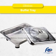 Stainless Steel Buffet Embossed Buffet Food Tray Serving Tray Food Pam Party Tray Outdoor Catering F