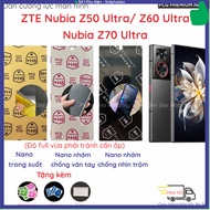 ZTE Nubia A56 A36/ Z50 Ultra Z50S Z40S Z60 Z60S Z70 S Pro Ultra/ Music 1 2 nano clear, matte, scratc