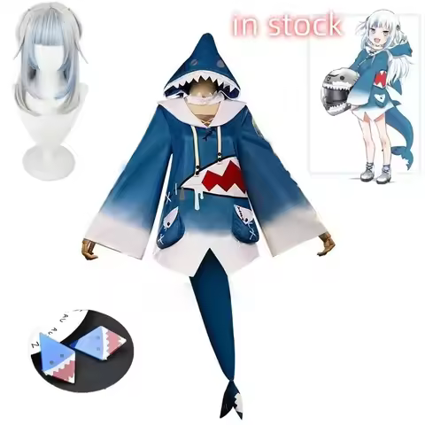 Costume de Cosplay Hololive ENG Gawr Gura, Costume de requin mignon, sweat à capuche pour femmes, Ha