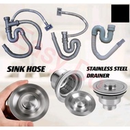 Stainless Steel Kitchen Sink Dish Drainer Penapis Sinki / Sink Drain Hose / Paip Salur Sinki / Barang Dapur