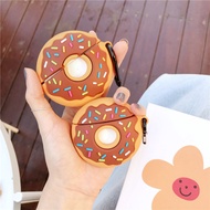 Airpods 1 2 3 PRO Donut Chocolate Sprinkles Soft Silicon Casing - Airpods 1 2