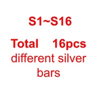 16 Styles Replica 1 OZ Silver Bar Silver Bullion Bars Commemorative Coins Collection Union Souvenir