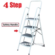 ( LD6 ) 6 Steps Household Commercial Foldable Steel Ladder / Tangga