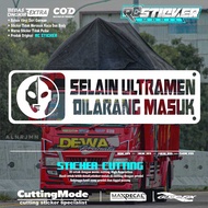 Car pickup truck window Sticker besides ultraman no steps into the truck glass Sticker besides the u