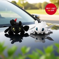 The Dragon Car Accessory Set features a toothless dragon doll designed for decorating helmets, vehic