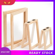 [ap4l43.] 3 Pieces Paper Making Wooden Paper Making Mould Papermaking Screen Kit 3 Size Frame for DI