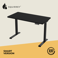 Squirrey Electric Height Adjustable Desk Smart Edition [Sitting Standing Table Single Button Operate 4 Height Memories LED Display Anti-Collision System Low Noise Home Workplace Office Ergonomic Table Furniture]