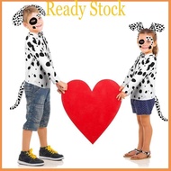 royal Halloween Animal Costume Set-Donkey Cow Ears Headband Bowtie Tail Nose Gloves
