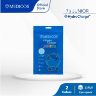MEDICOS 4-ply HydroCharge™ Surgical Face Mask - Junior Fit (Glacier Blue) [7 pcs/pack]