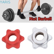 YARIS Dumbell Nut Dumbell Accessory Durable Anti-slip Clamps Dumbell Solid Steel Fixed Dumbbell Hexa