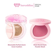 bnb barenbliss [Set] Bloomatte Perfect Zoom Cover Cushion + Moist Mochi Paste Powder Blush Blusher C