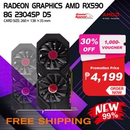 Original 99%New XFX Radeon RX 590GME 8GB Graphics Cards 2304sp GDDR5 256bit Gaming Video Card