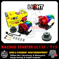 LIGHTSPEED RACING STARTER MOTOR KHUSUS BLOCK 57mm 62mm 63mm 65mm YAMAHA Y15ZR LC135 5S 4S FZ150 REDL