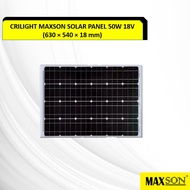 Crilight Maxson Solar Panel Monocystalline Type Solar Panel (50W/18V)