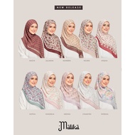 (Clearance stock) TUDUNG RUFFLE Malika raya 2024 tudung bawal cotton Autumn in my heart