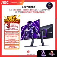 AOC AGON PRO AG276QZD / AG276QZD2 27" OLED GAMING MONITOR (QHD / 240Hz  0.01ms/HDR10/G-SYNC Compatib