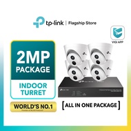 TP-Link VIGI C420I 2.8mm Bundle Package 2MP AI CCTV Outdoor IR Turret IP Network Camera  [C420i Came