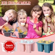 Silicone Ice Cream Popsicle Mold With Handle Ice Cream Mold Summer Ice Cream Maker Ice Cube C5A8