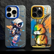 Case iphone 【Oil painting series/Acrylic hard case/Astronaut】compatible for iPhone 11 12 13 14 pro max case