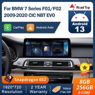 8+256G Android 13 Auto Wireless Carplay Touch Screen For BMW 7 Series F01 F02 2009-2020 CIC NBT EVO 
