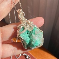 【綠寶石】天然祖母綠原石吊飾項鍊 / 客製掛件