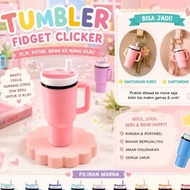GANTUNGAN 3D clicker fidget clicker keychain - Tumbler | Fidget clicker | Clicker Keyboard | Clicker