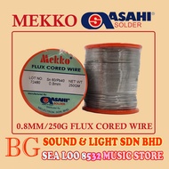 MEKKO (ASAHI) FLUX CORED WIRE 0.8MM 250G SOLDER LEAD