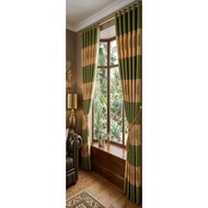 Aesthetic Door Curtains Patterned Curtains daun with 250CM High, 6 Waves - 9 Waves