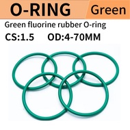 [Fluororubber] Green O-ring FKM sealing ring CS1.5mm * OD4-70mm