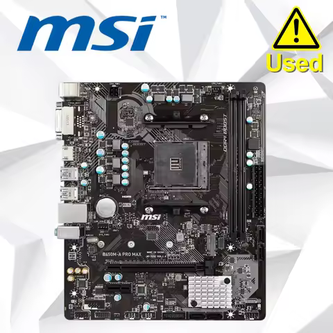 MSI B450M-A PRO MAX AMD B450 Motherboard Support Ryzen 5 5600 Socket AM4 CPU DDR4 PCI-E 3.0 SATA III
