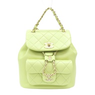 牛油果綠色 羊皮 23C Duma 後背包【CHANEL 香奈兒】 AS2908