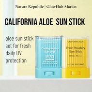 Nature Republic California Aloe Fresh Powdely Sun Stick / Cooling Watery Sun Stick | aloe sun stick