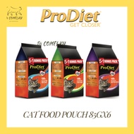 (Promo Pack 5+1) ProDiet Cat Wet Food Pouch 85g Makanan Basah Kucing Pek Promosi Ocean Fish / Tuna /