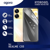 LAYAR Anti-Scratch Hydrogel For Realme C55 Hydrogel SCREEN Protector Film - ANTI SPY, FULL SCREEN, R