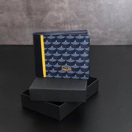 FAURE LE PAGE / FLP Mens Bifold All Card Wallet in Blue Color